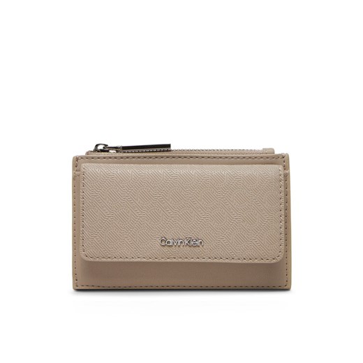 Etui na karty kredytowe Calvin Klein Ck Must Aop Cc Holder W Zip LV04F1036G Beżowy ze sklepu eobuwie.pl w kategorii Etui - zdjęcie 183807446
