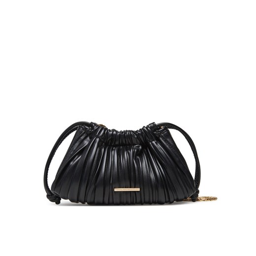 Torebka Calvin Klein Drawstring Plisse Conv Mini Cb P LV04F3077G Czarny ze sklepu eobuwie.pl w kategorii Kopertówki - zdjęcie 183807448