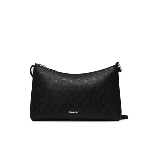 Torebka Calvin Klein Ck Must Aop Conv Logo Jqd Strap LV04F3099G Czarny ze sklepu eobuwie.pl w kategorii Listonoszki - zdjęcie 183807587