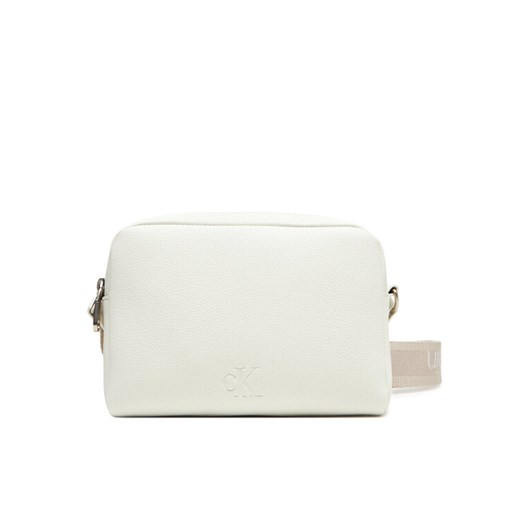 Torebka Calvin Klein Jeans Ultralight Ew Dble Zip Camera Ba LV04K3124G Biały ze sklepu eobuwie.pl w kategorii Listonoszki - zdjęcie 183807628