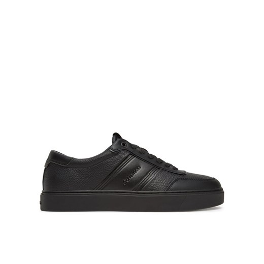 Sneakersy Calvin Klein Clean Cup Low Lace Tape HM0HM01898 Czarny ze sklepu eobuwie.pl w kategorii Buty sportowe męskie - zdjęcie 183807647