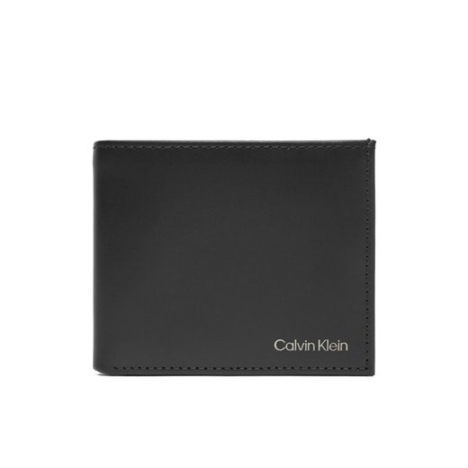 Portfel męski Calvin Klein Ck Smooth Trifold W/ Coin LV04D1103G Czarny ze sklepu eobuwie.pl w kategorii Portfele męskie - zdjęcie 183807656