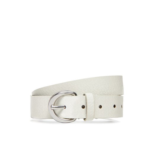 Pasek Damski Calvin Klein Classic Buckle Aop 30Mm LV04K7019G Biały ze sklepu eobuwie.pl w kategorii Paski damskie - zdjęcie 183807658