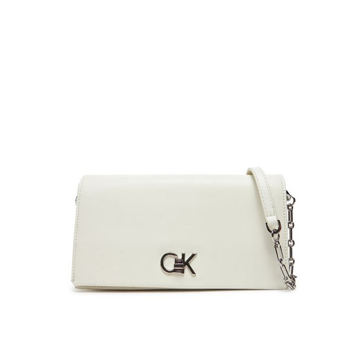 Torebka Calvin Klein Re-Lock Mini Conv LV04F3103G Biały ze sklepu eobuwie.pl w kategorii Kopertówki - zdjęcie 183807667
