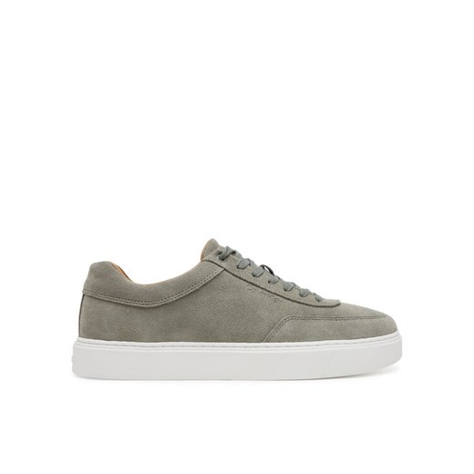 Sneakersy Calvin Klein Clean Cup Low Laceup Oxf Su HM0HM01880 Zielony ze sklepu eobuwie.pl w kategorii Buty sportowe męskie - zdjęcie 183807719