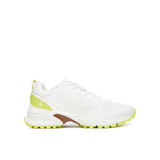 Sneakersy Calvin Klein Jeans Hike Runner Tech Knit YM0YM01284 Biały ze sklepu eobuwie.pl w kategorii Buty sportowe męskie - zdjęcie 183807728