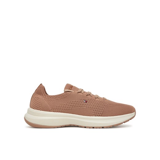 Sneakersy Tommy Hilfiger FW0FW08813 Beżowy ze sklepu eobuwie.pl w kategorii Buty sportowe damskie - zdjęcie 183807759