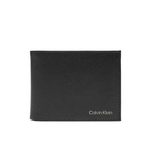 Portfel męski Calvin Klein Ck Smooth Billfold W/ Coin Walle LV04D1105G Czarny ze sklepu eobuwie.pl w kategorii Portfele męskie - zdjęcie 183807777