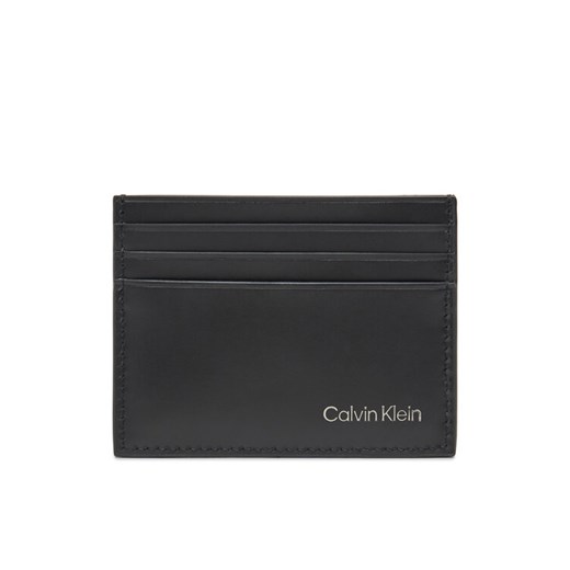 Etui na karty kredytowe Calvin Klein Ck Smooth Cardholder LV04D1104G Czarny ze sklepu eobuwie.pl w kategorii Portfele damskie - zdjęcie 183807778