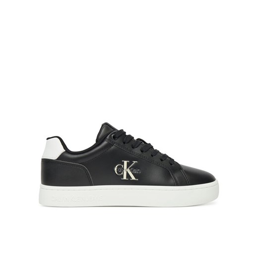 Sneakersy Calvin Klein Jeans Classic Cupsole Mono Lth Wn YW0YW01902 Czarny ze sklepu eobuwie.pl w kategorii Buty sportowe damskie - zdjęcie 183807847
