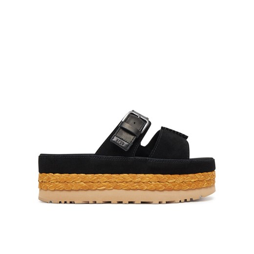 Klapki Ugg W Aubrey Slide 1167451 Czarny ze sklepu eobuwie.pl w kategorii Espadryle damskie - zdjęcie 183807867