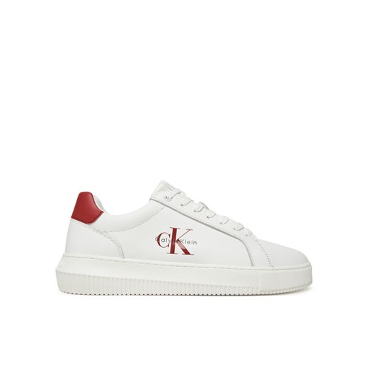 Sneakersy Calvin Klein Jeans Chunky Cupsole Monologo YM0YM01317 Biały ze sklepu eobuwie.pl w kategorii Buty sportowe męskie - zdjęcie 183807978