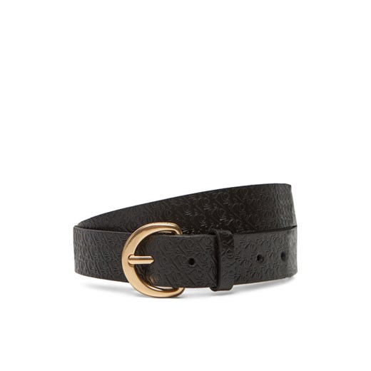 Pasek Damski Calvin Klein Classic Buckle Aop 30Mm LV04K7019G Czarny ze sklepu eobuwie.pl w kategorii Paski damskie - zdjęcie 183807985