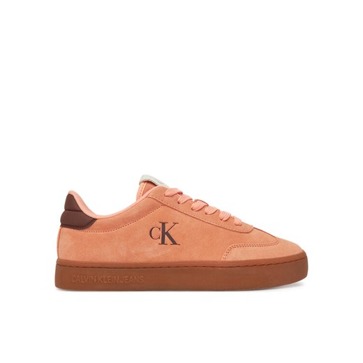 Sneakersy Calvin Klein Jeans Classic Cupsole Mix In YW0YW01767 Pomarańczowy ze sklepu eobuwie.pl w kategorii Buty sportowe damskie - zdjęcie 183808137