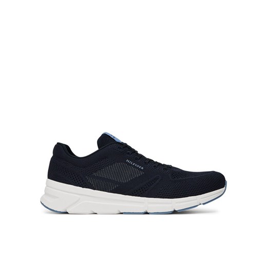 Sneakersy Tommy Hilfiger Modern Comfort Run Knit FM0FM05524 Granatowy ze sklepu eobuwie.pl w kategorii Buty sportowe męskie - zdjęcie 183808147