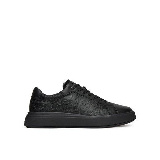 Sneakersy Calvin Klein Chunky Low Top Lace Up Mono HM0HM01970 Czarny ze sklepu eobuwie.pl w kategorii Buty sportowe męskie - zdjęcie 183808165