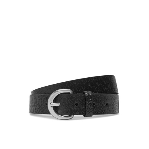 Pasek Damski Calvin Klein Classic Buckle Aop 30Mm LV04K7019G Czarny ze sklepu eobuwie.pl w kategorii Paski damskie - zdjęcie 183808197