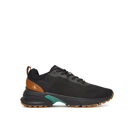 Sneakersy Calvin Klein Jeans Hike Runner Tech Knit YM0YM01284 Czarny ze sklepu eobuwie.pl w kategorii Buty sportowe męskie - zdjęcie 183808208