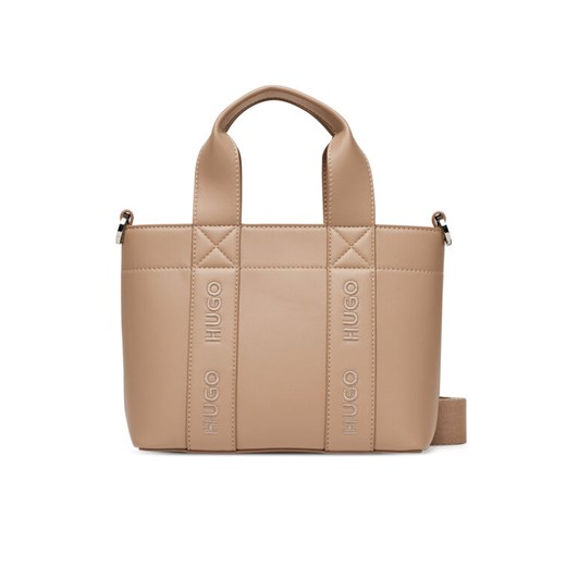 Torebka HUGO 50547473 Beżowy ze sklepu eobuwie.pl w kategorii Torby Shopper bag - zdjęcie 183808268