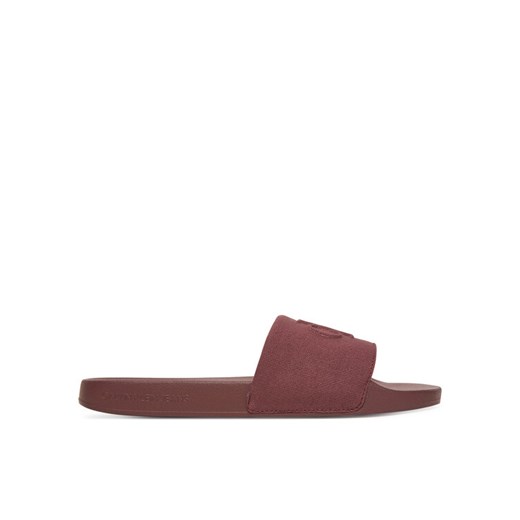 Klapki Calvin Klein Jeans Slide Hf Mono Cv YM0YM01282 Brązowy ze sklepu eobuwie.pl w kategorii Klapki męskie - zdjęcie 183808318