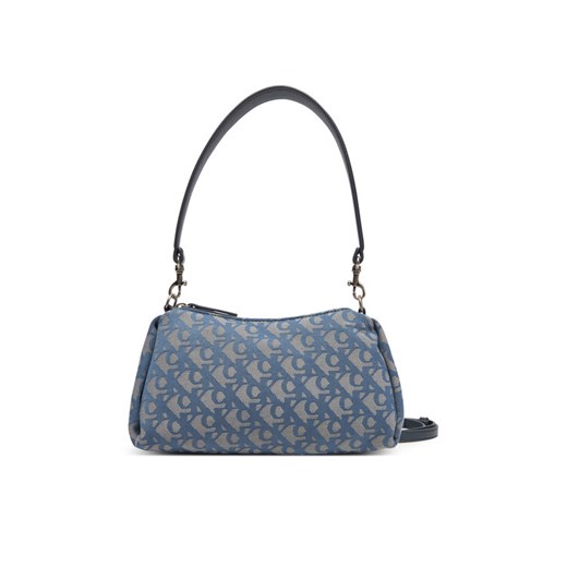 Torebka Calvin Klein Jeans Ckj Monogram Drop Sm Shoulder Ba LV04K3142G Niebieski ze sklepu eobuwie.pl w kategorii Listonoszki - zdjęcie 183808368