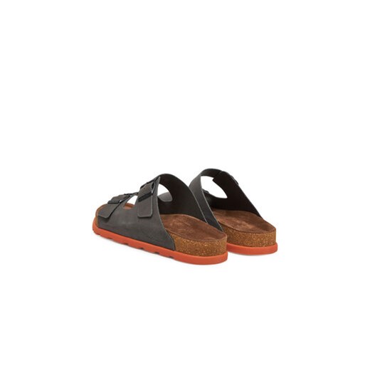 Klapki męskie Rieker szare casualowe bez zapięcia 