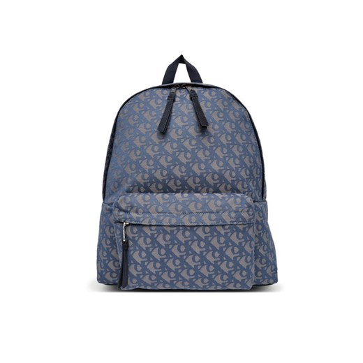Calvin Klein Jeans Plecak Unstructured Monogram Backpack 4 LV04G3116G Niebieski ze sklepu MODIVO w kategorii Plecaki - zdjęcie 183813185