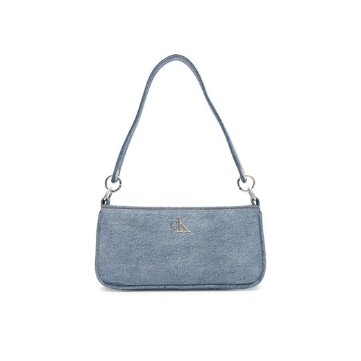 Calvin Klein Torebka Denim Shoulder Pouch W/Strap LV04F3217G Niebieski ze sklepu MODIVO w kategorii Torebki damskie - zdjęcie 183813226