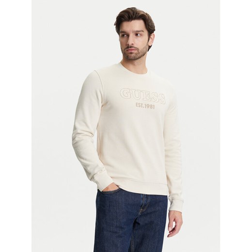 Bluza męska beżowa Guess młodzieżowa