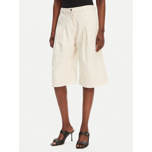 PINKO Bermudy Pascal 105245 A2M8 Beżowy Relaxed Fit ze sklepu MODIVO w kategorii Szorty - zdjęcie 183813237