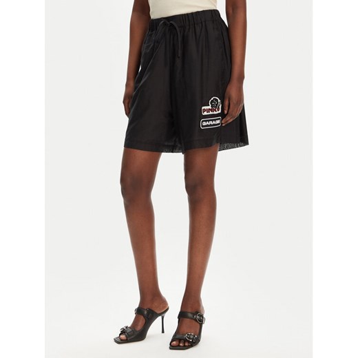 PINKO Szorty materiałowe Lewis 105243 A2M7 Czarny Regular Fit ze sklepu MODIVO w kategorii Szorty - zdjęcie 183813256