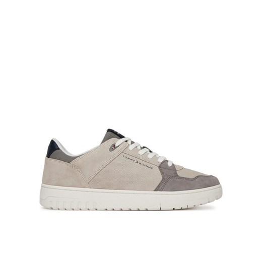 Tommy Hilfiger Sneakersy Basket Core Lite Suede FM0FM05519 Beżowy ze sklepu MODIVO w kategorii Buty sportowe męskie - zdjęcie 183813275