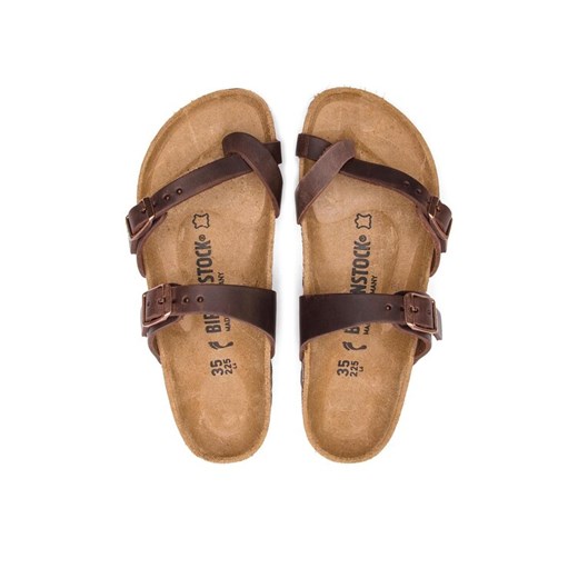 Birkenstock Japonki Mayari 0071023 Brązowy ze sklepu MODIVO w kategorii Klapki damskie - zdjęcie 183813286