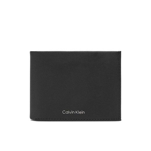 Calvin Klein Portfel męski Ck Must Comp Trifold W Coin & Ca LV04D1045G Czarny ze sklepu MODIVO w kategorii Portfele męskie - zdjęcie 183813327