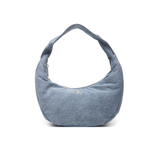Calvin Klein Torebka Denim Soft Crescent Sm LV04F3207G Niebieski ze sklepu MODIVO w kategorii Torebki damskie - zdjęcie 183813328