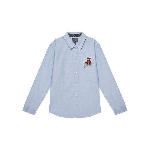 Guess Koszula L4BH02 W9CL0 Niebieski Regular Fit ze sklepu MODIVO w kategorii Koszule chłopięce - zdjęcie 183813335