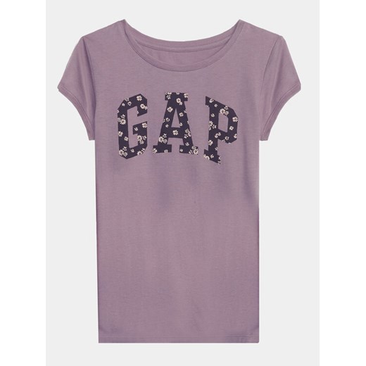 Gap T-Shirt 794900-01 Fioletowy Regular Fit ze sklepu MODIVO w kategorii Bluzki dziewczęce - zdjęcie 183813415