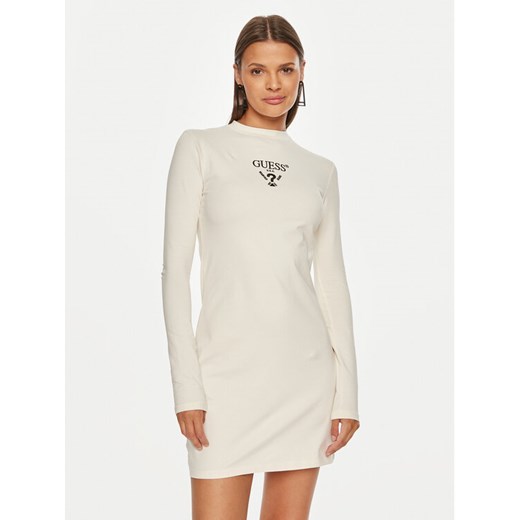 Guess Sukienka codzienna Colette Jersey V4BK04 KCDH1 Biały Regular Fit Guess XL MODIVO