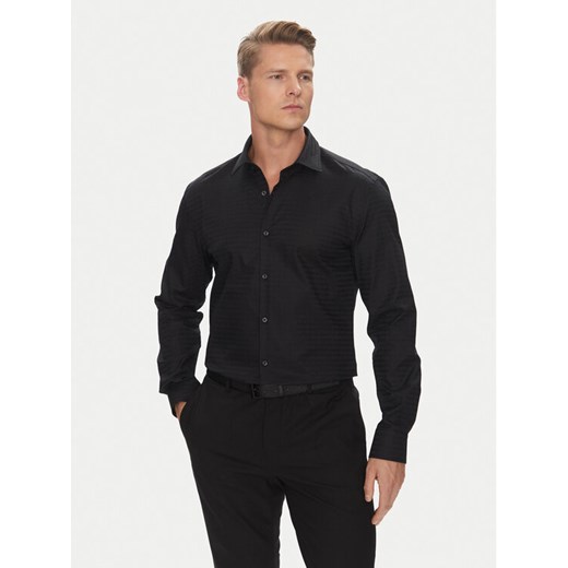HUGO Koszula Kenno 50544934 Czarny Slim Fit ze sklepu MODIVO w kategorii Koszule męskie - zdjęcie 183813616