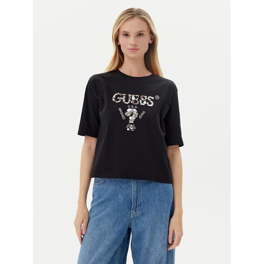 Guess T-Shirt V4YI06 I3Z14 Czarny Relaxed Fit ze sklepu MODIVO w kategorii Bluzki damskie - zdjęcie 183813635