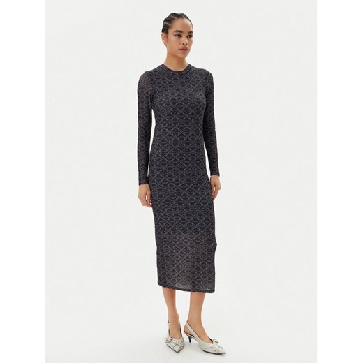 HUGO Sukienka codzienna Nastan 50542400 Czarny Slim Fit ze sklepu MODIVO w kategorii Sukienki - zdjęcie 183813676