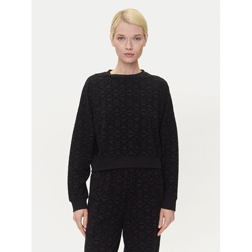 HUGO Bluza 50545210 Czarny Regular Fit ze sklepu MODIVO w kategorii Bluzy damskie - zdjęcie 183813686