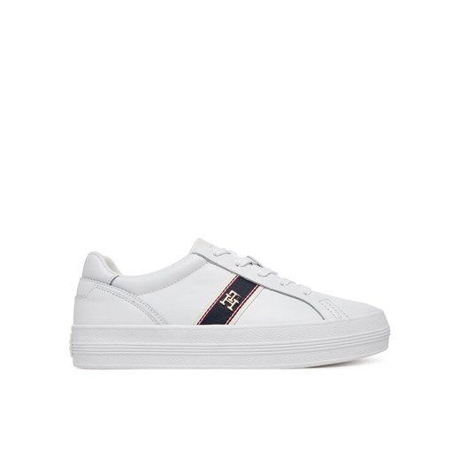 Tommy Hilfiger Sneakersy Vulc Webbing Sneaker FW0FW08903 Biały ze sklepu MODIVO w kategorii Buty sportowe damskie - zdjęcie 183813689