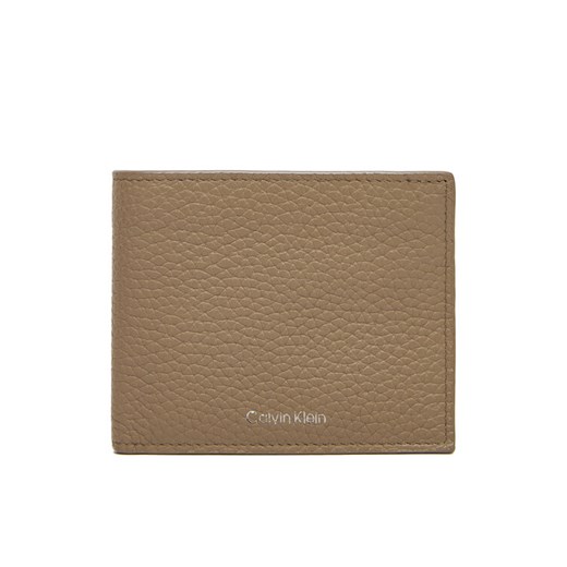 Calvin Klein Portfel męski Ck Leather Billfold W Zip Coin LV04D1028G Beżowy ze sklepu MODIVO w kategorii Portfele męskie - zdjęcie 183813775