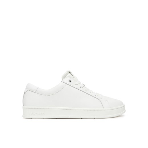 Calvin Klein Sneakersy Low Top Lace Up Lth HM0HM01971 Biały ze sklepu MODIVO w kategorii Buty sportowe męskie - zdjęcie 183813808