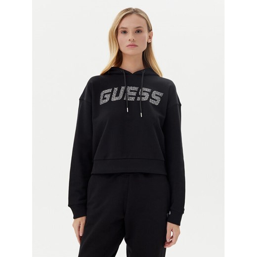 Guess Bluza V5GQ09 KCRP0 Czarny Relaxed Fit ze sklepu MODIVO w kategorii Bluzy damskie - zdjęcie 183813905