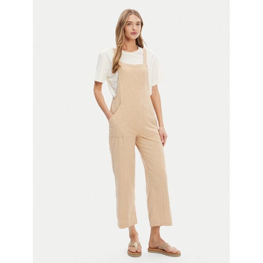 Billabong Ogrodniczki ABJWD00686 Beżowy Regular Fit ze sklepu MODIVO w kategorii Spodnie damskie - zdjęcie 183813926