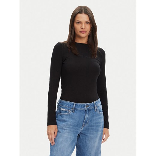 Guess Jeans Bluzka W4YI22 J1314 Czarny Regular Fit ze sklepu MODIVO w kategorii Bluzki damskie - zdjęcie 183814009