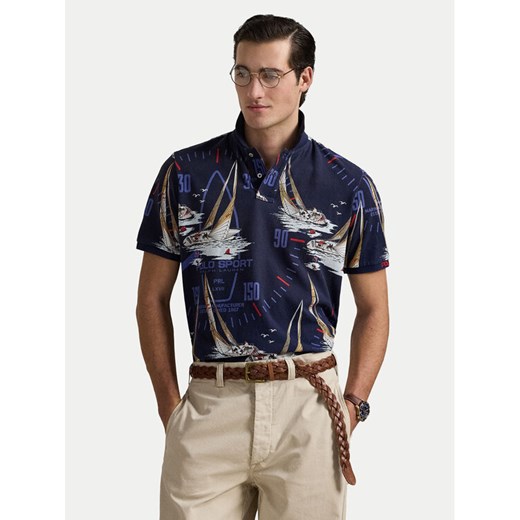 Polo Ralph Lauren Polo 710971785001 Granatowy Classic Fit ze sklepu MODIVO w kategorii T-shirty męskie - zdjęcie 183814049