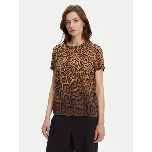 Guess Bluzka 5YGH29 7320A Brązowy Regular Fit ze sklepu MODIVO w kategorii Bluzki damskie - zdjęcie 183814088